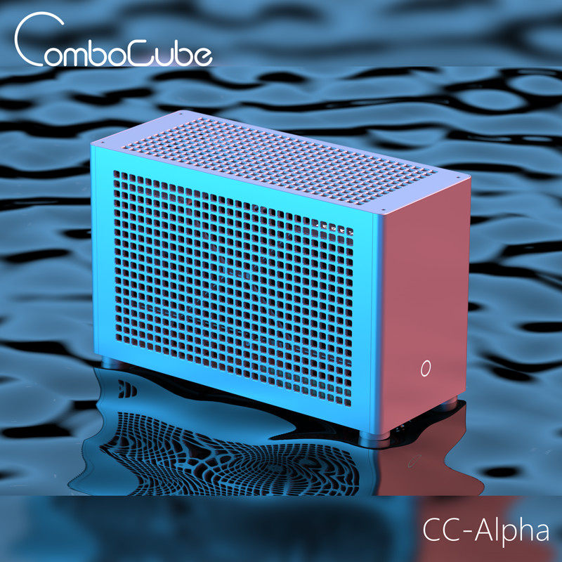 ComboCube CC-Alpha Mini ITX Ca - Sff Mini Itx Cnc Aluminum Chassis ulasan dan harga