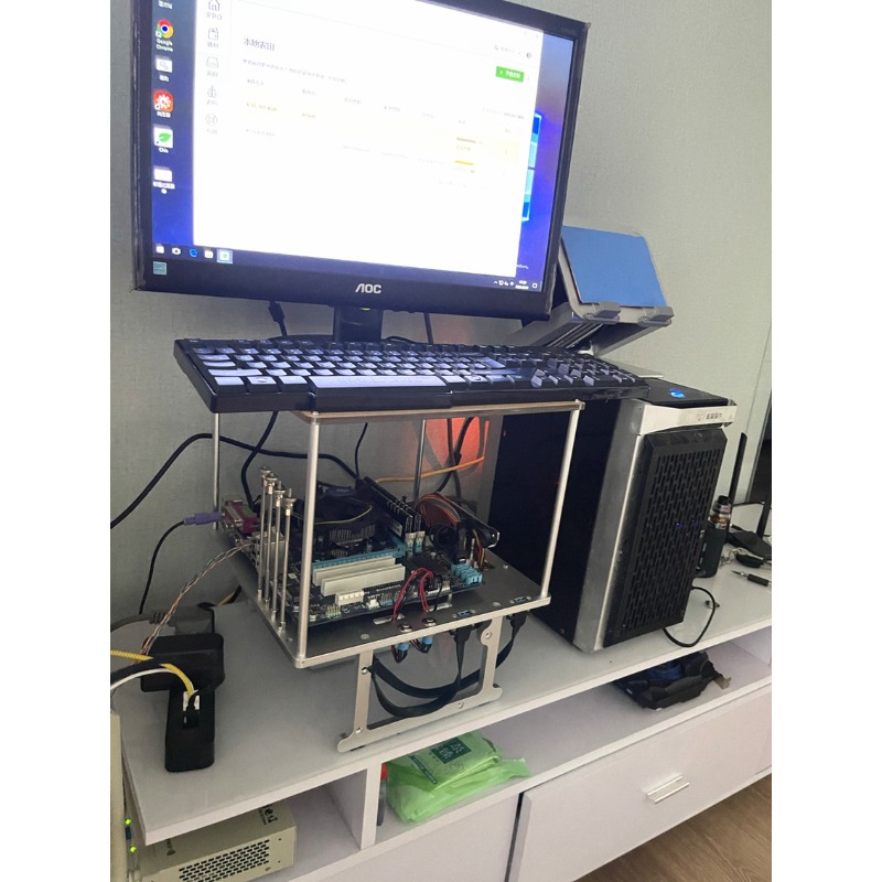 Open Frame Aluminum Computer C - Aluminum Open Frame Test Bench Water Cooling ulasan dan harga